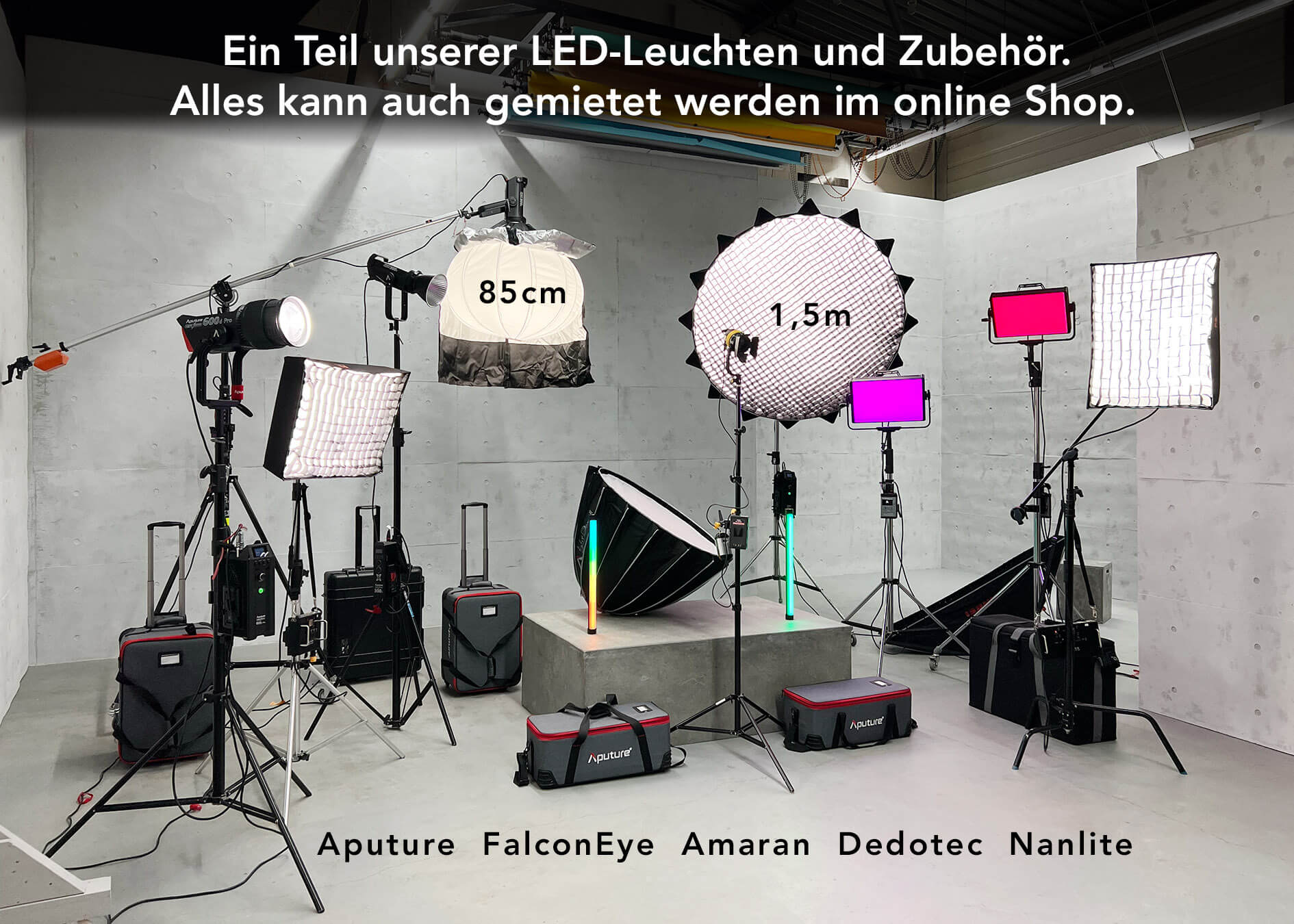 Studiobeleuchtung Videostudio Winterthur