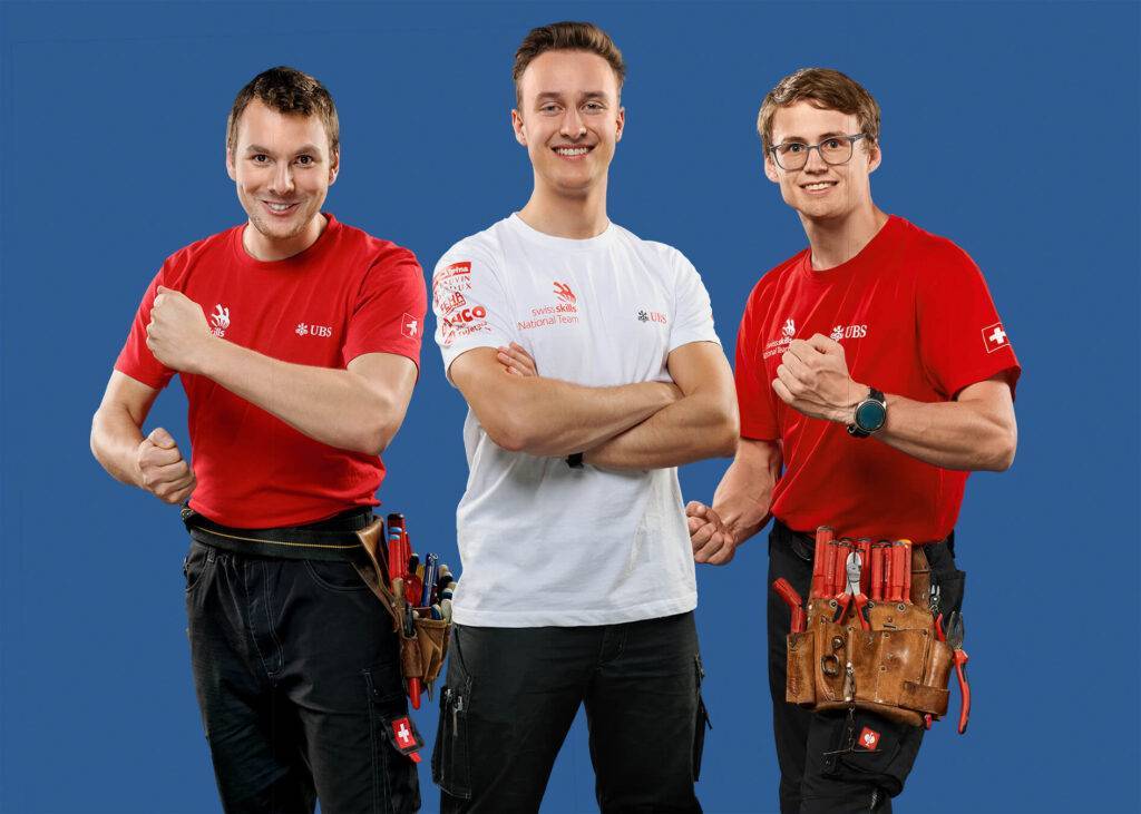 Mitarbeiterportrait Team aus einzelnen Bildern