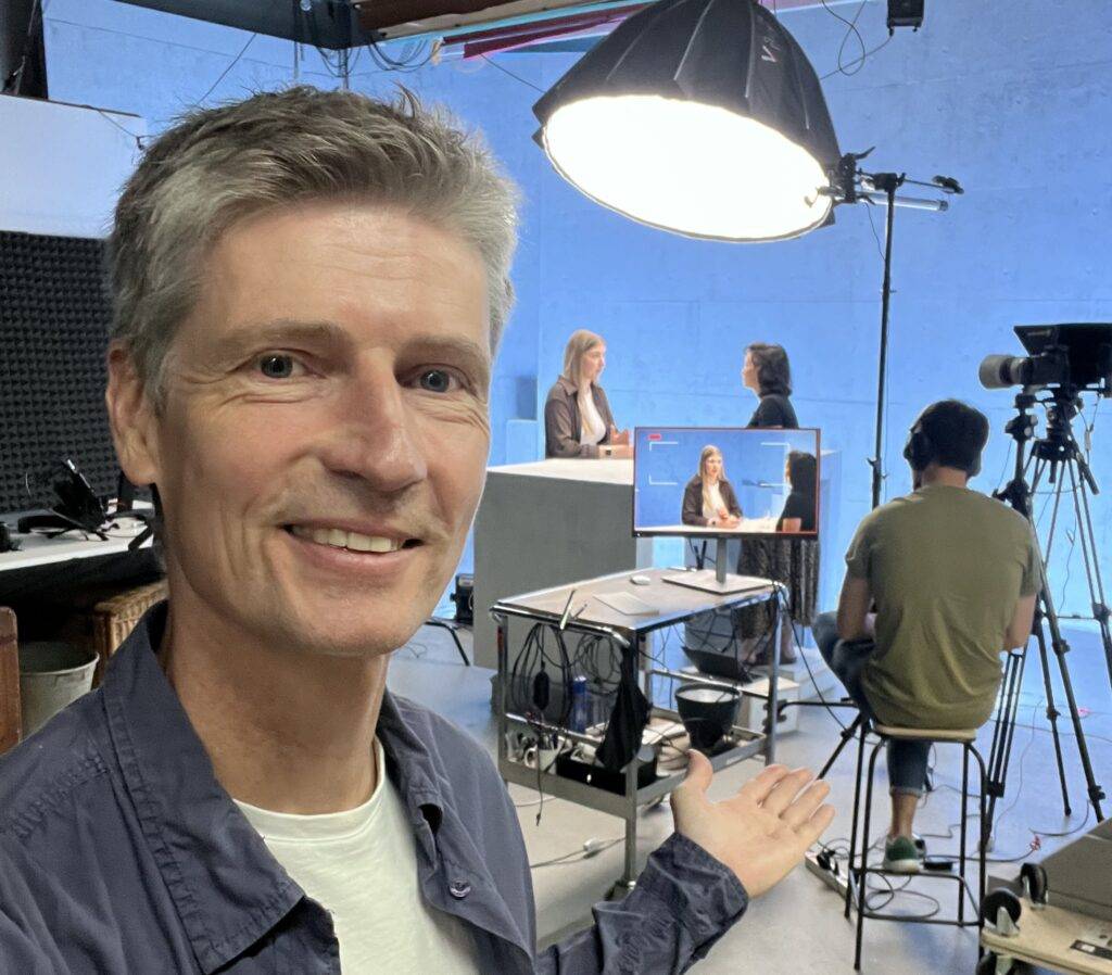 Videoproduktion im Studio für LinkedIn